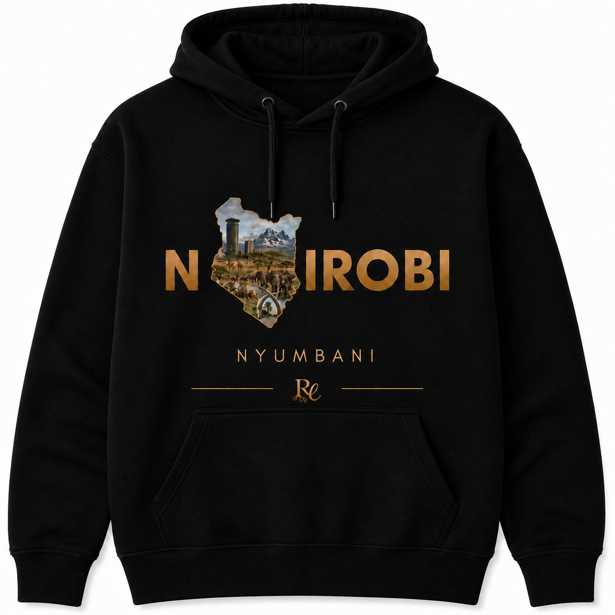 Nairobi Map Design Hoodie