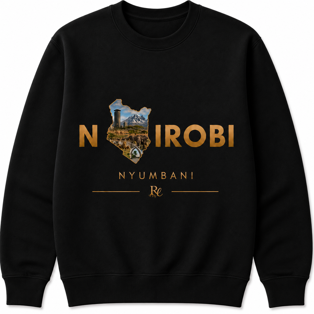 Nairobi Map Design Sweatshirts