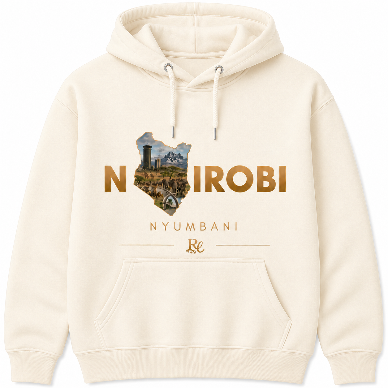 Nairobi Map Design Hoodie