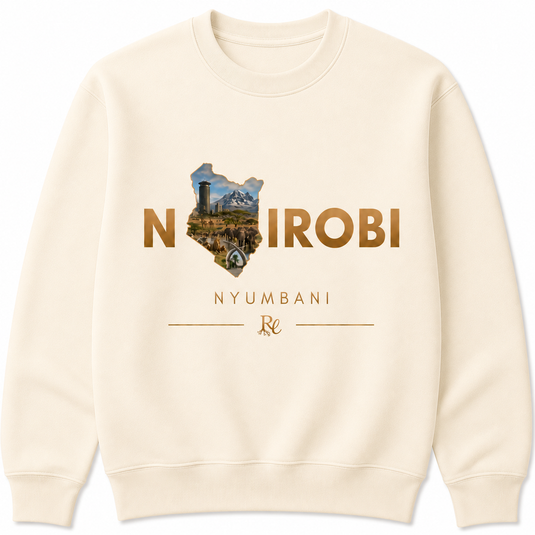 Nairobi Map Design Sweatshirts