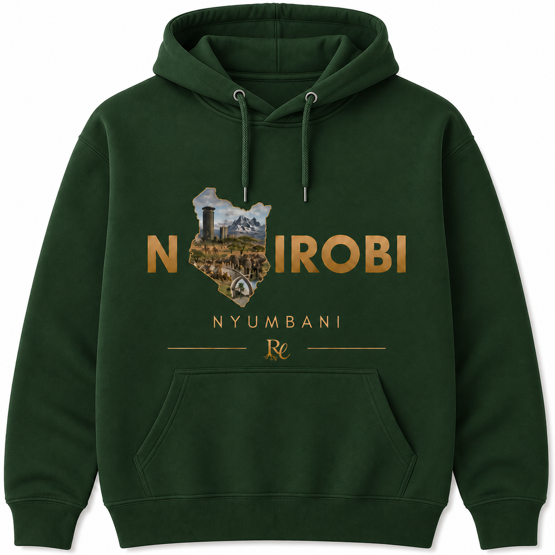 Nairobi Map Design Hoodie