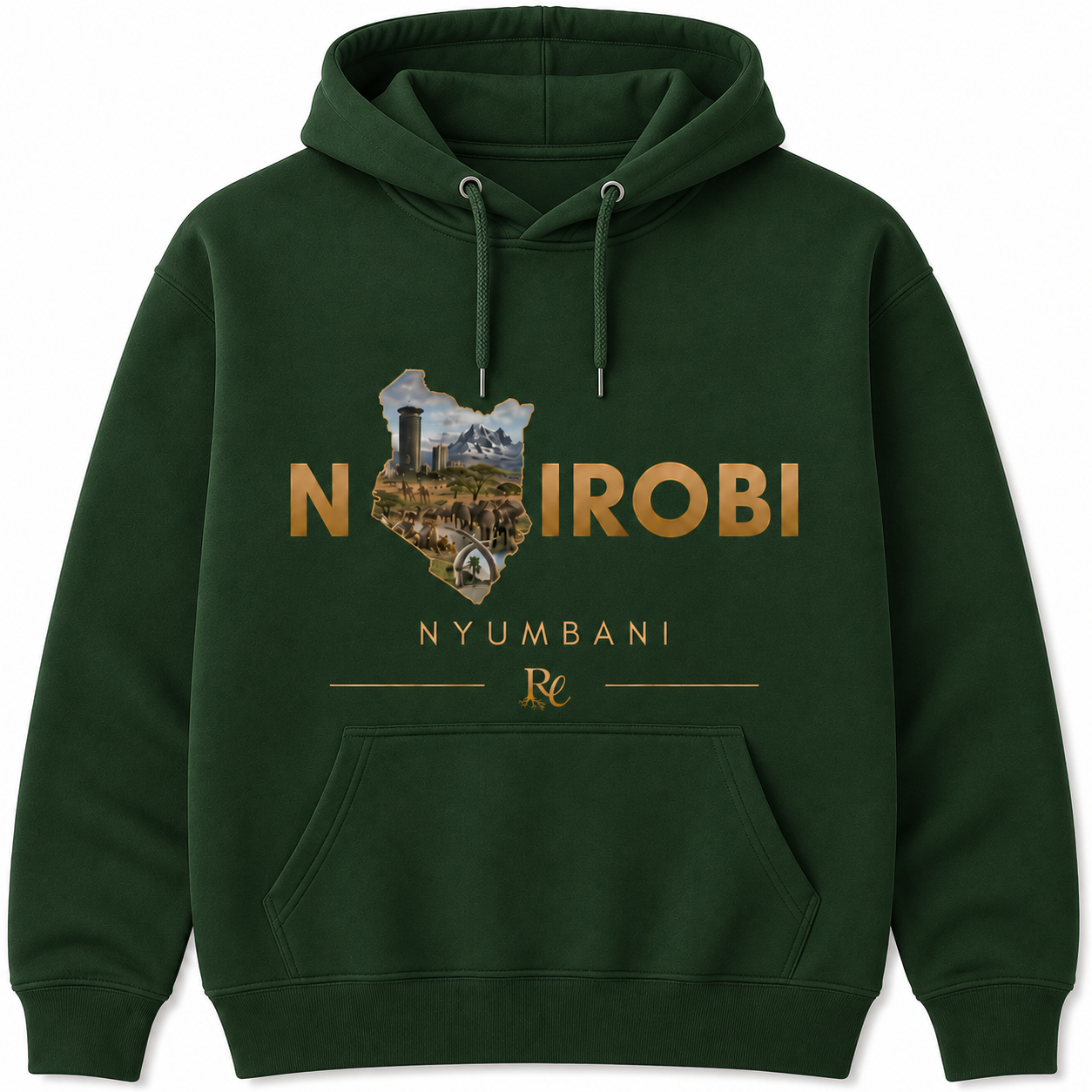 Nairobi Map Design Hoodie