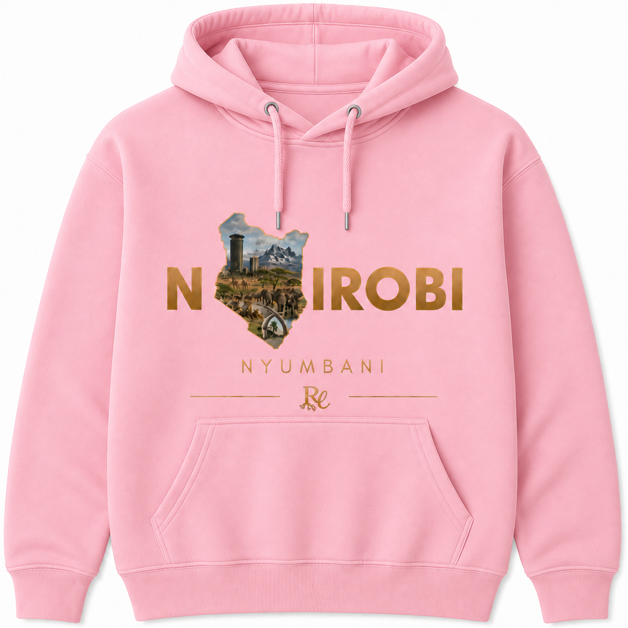 Nairobi Map Design Hoodie